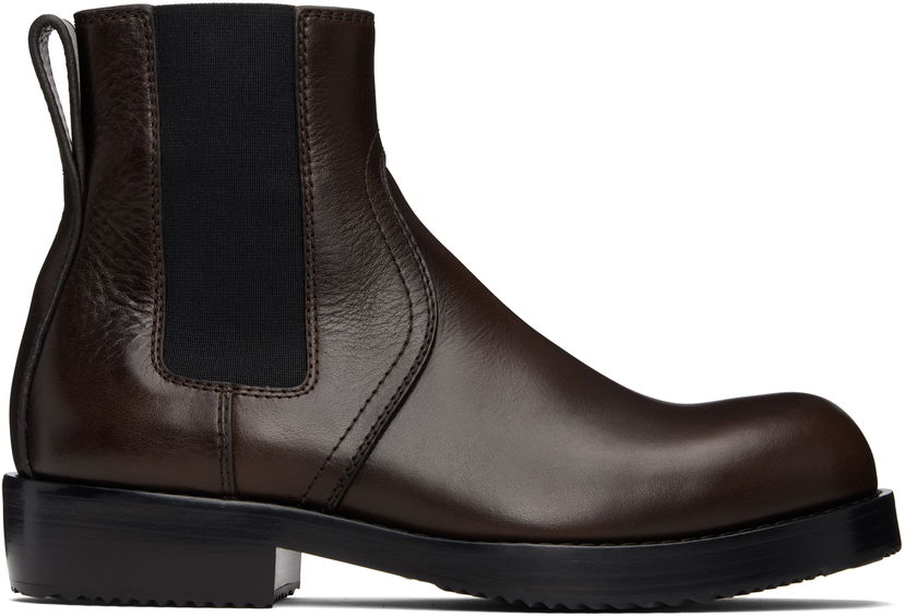 Tenisky a topánky Dries Van Noten Dries Van Noten Leather Chelsea Boots Hnedá | 252-021703-105
