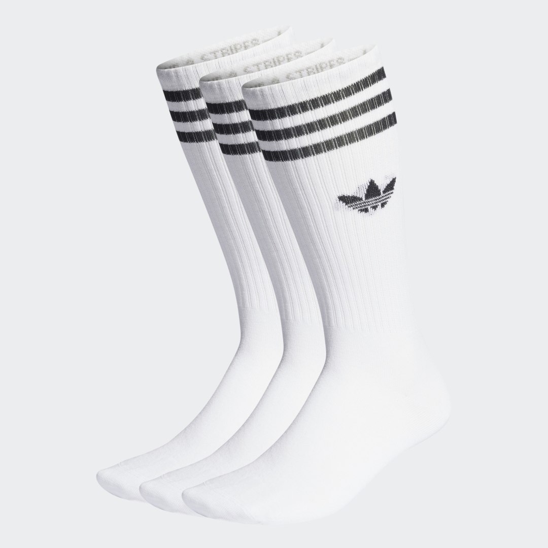 Ponožky adidas Originals Solid Crew Socks – 3 pack Biela | IJ0734, 0