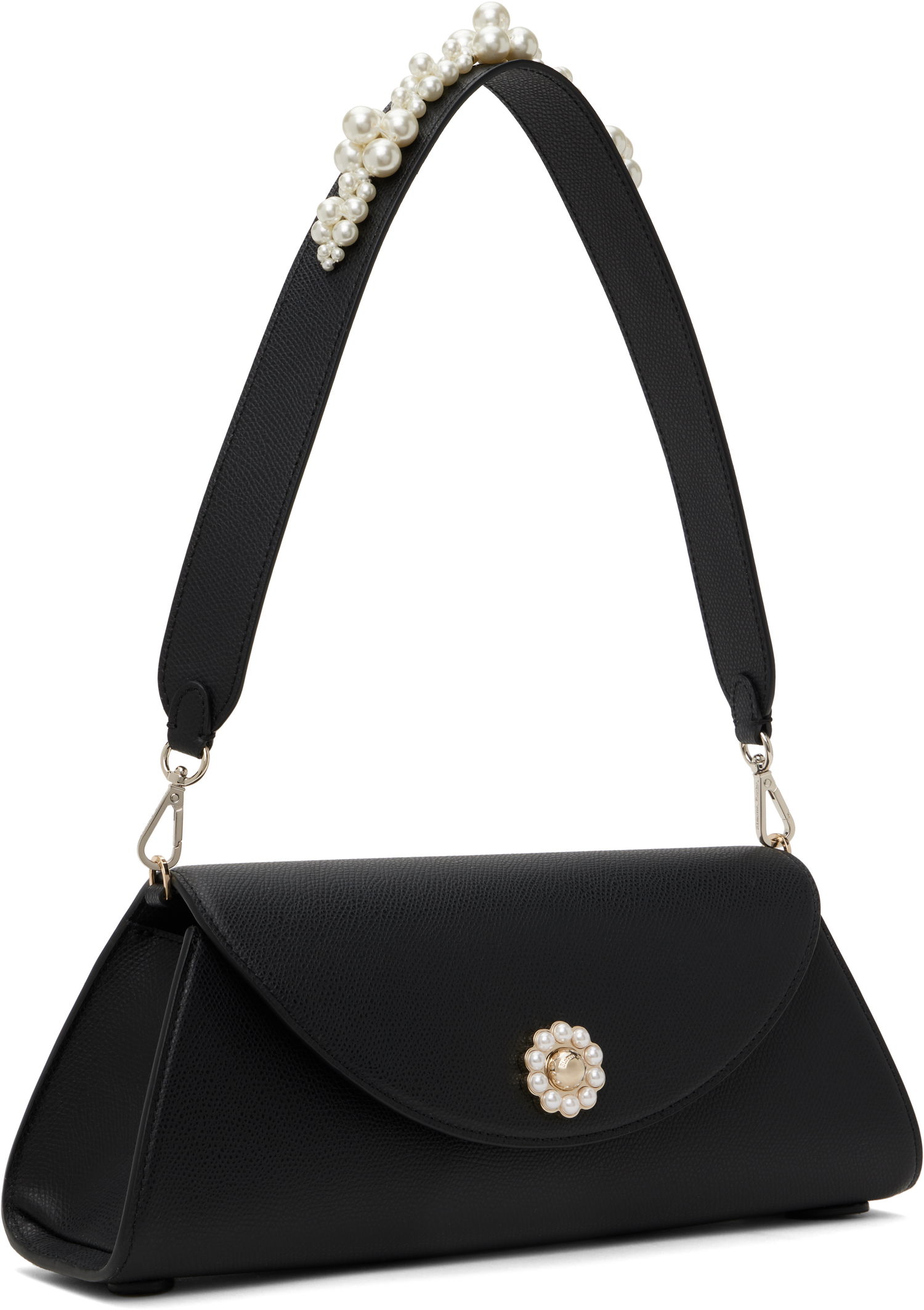 Kabelka Simone Rocha Simone Rocha Beaded Long Pochette Valentine Bag Čierna | BAG190B 0787, 1