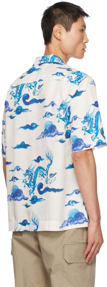 Košeľa Paul Smith Paul Smith Dragon Print Regular Shirt Biela | M1R-905U-L02132-01, 2