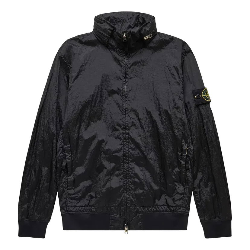 Bomber bunda Stone Island Compass Patch Bomber Jacket Čierna | 781541920-V0029
