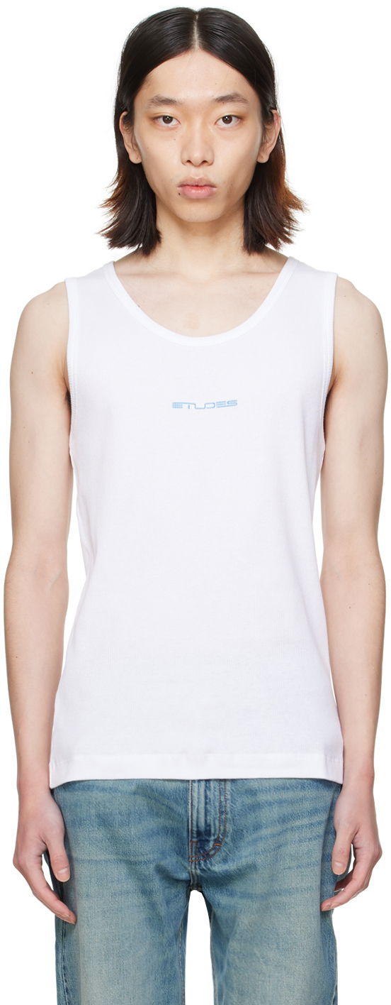 Tielko Études Pippen White Tank Top Biela | E24MM161A03200, 0