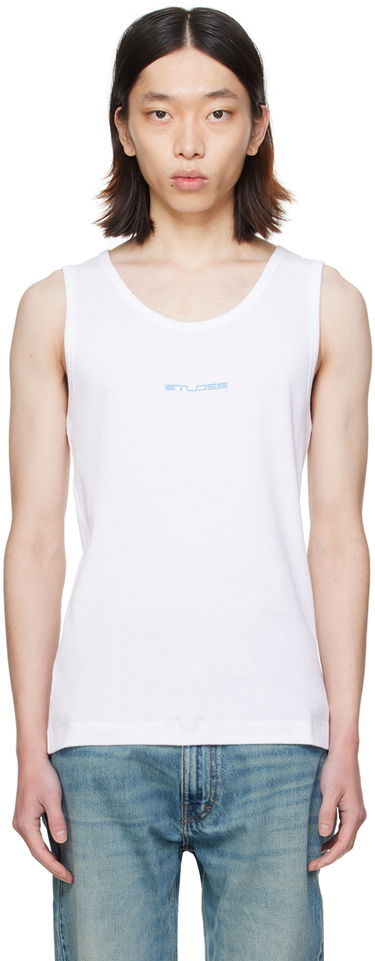Tielko Études Pippen White Tank Top Biela | E24MM161A03200, 0