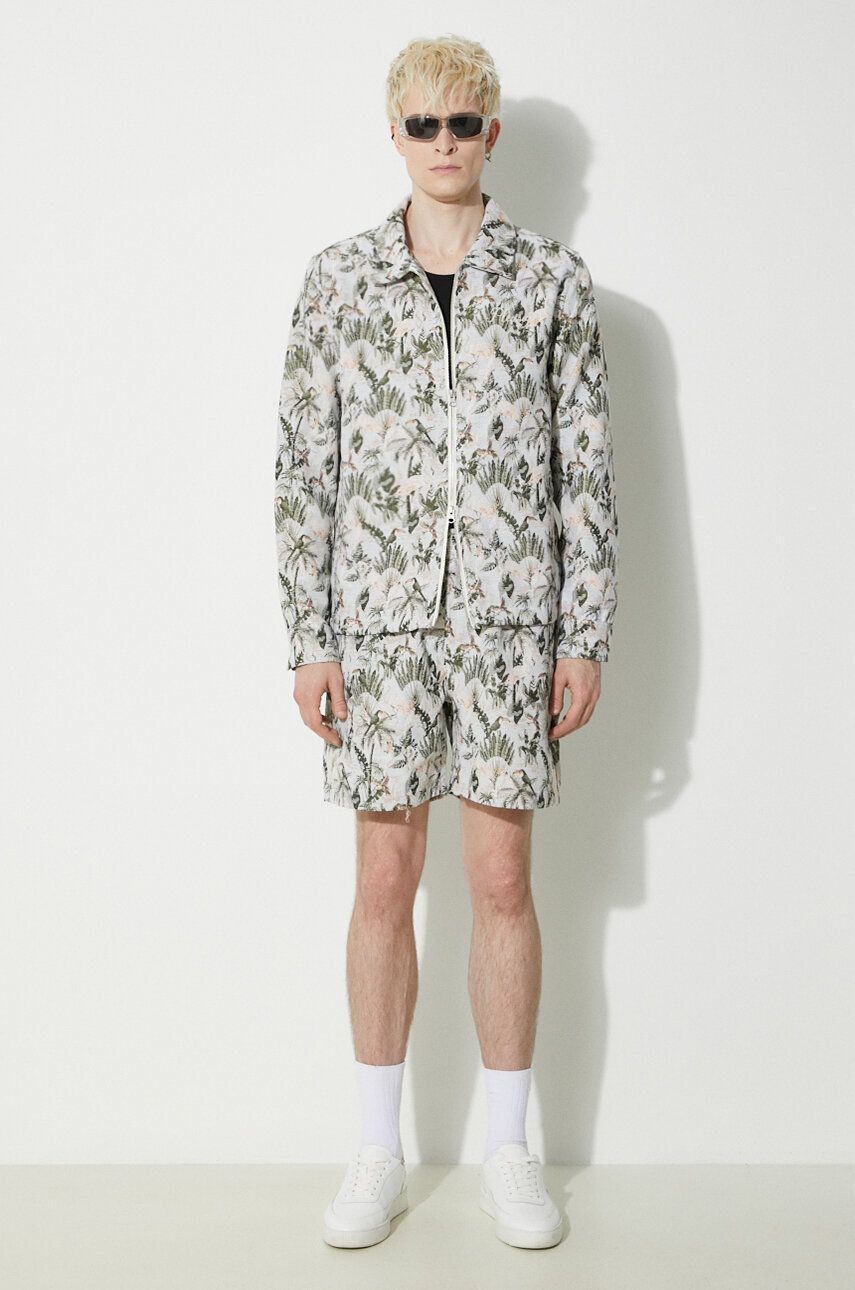 Šortky Pleasures Patterned Shorts Zelené | P24SP029.GREY, 1