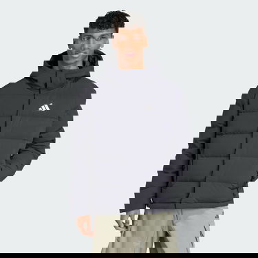 Prešívaná bunda adidas Performance Helionic CLIMAWARM Hooded Down Puffer Jacket Čierna | JN2099, 0