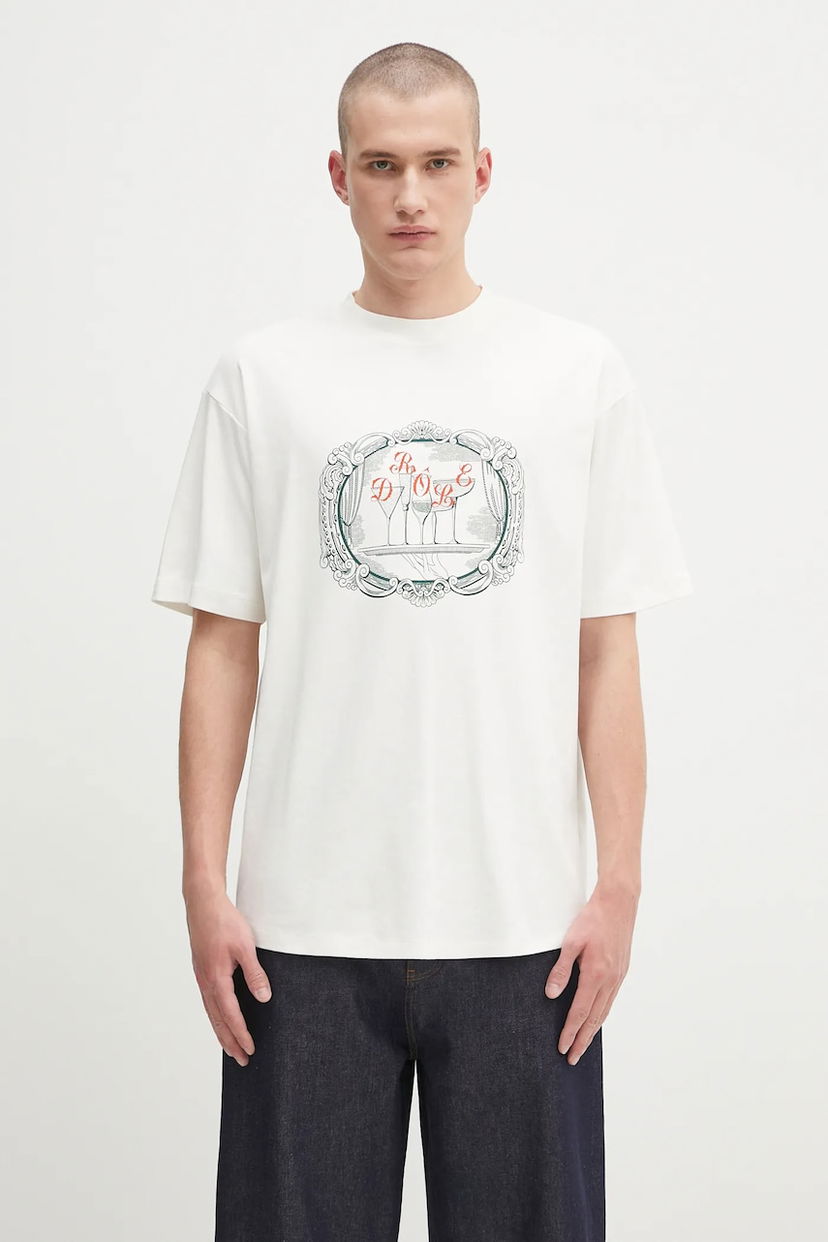 Tričko Drôle de Monsieur Drôle de Monsieur Le Tshirt Plateau Graphic T-Shirt Biela | H.TS255.CO002