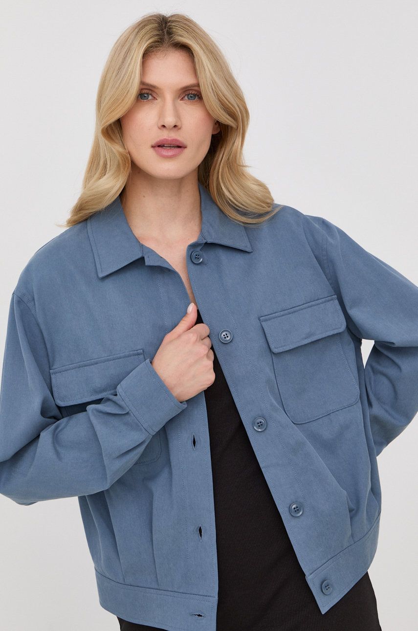 Bunda Samsoe Samsoe Monica Overshirt Navy | F22100133, 0
