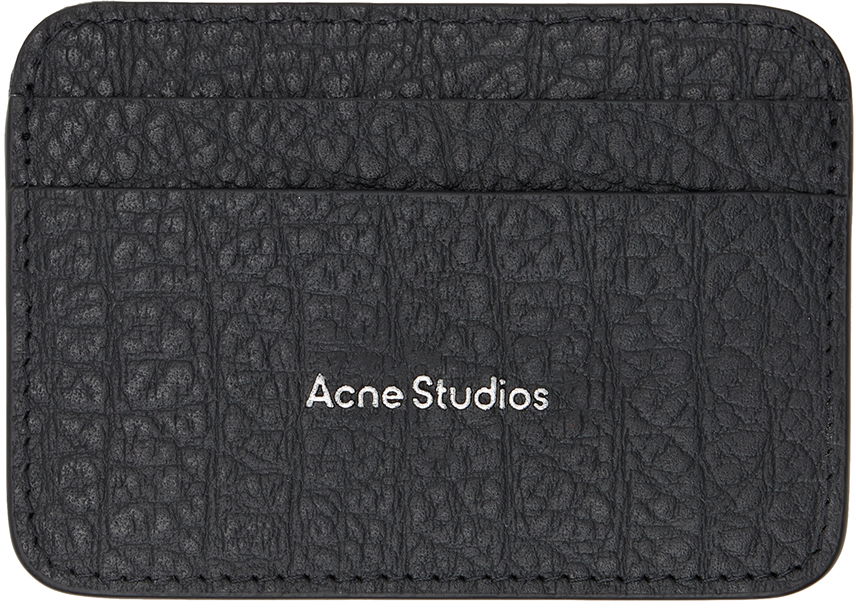 Peňaženka Acne Studios Leather Card Holder Čierna | CG0245-, 0