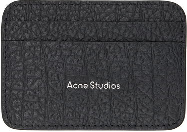 Peňaženka Acne Studios Leather Card Holder Čierna | CG0245-, 0