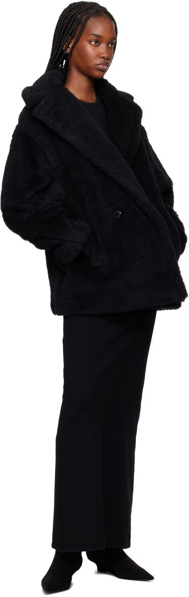 Kabáty Max Mara Max Mara Fuxia Teddy Jacket Čierna | 2511081041600, 3