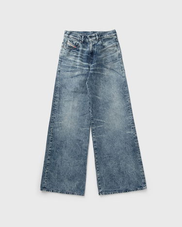 Džínsy Diesel 1978 D-AKEMI-FSH Distressed Wide Leg Jeans Modrá | A21499-007DA-01, 2