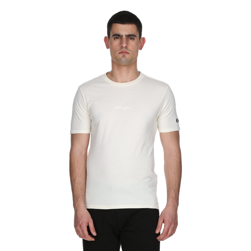 Tričko Champion Embossed Logo Crewneck T-Shirt Biela | 221533-WW011