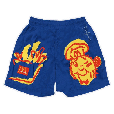 Šortky Cactus Jack by Travis Scott McDonald's x Illustration Shorts Modrá | CJMD BS124 BLUE, 0