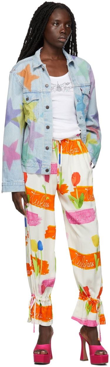 Nohavice Collina Strada Collina Strada Tulip Print Tie Cuff Trousers Rôznofarebný | XX6398 DEADSTOCK RAYON, 3