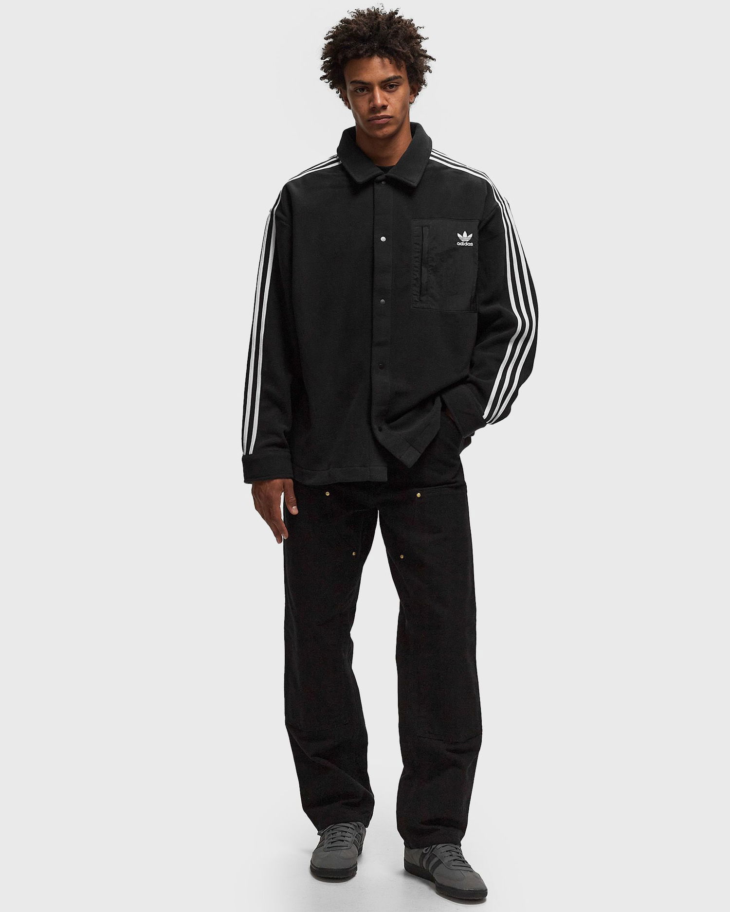 Košeľa adidas Originals Black Polar Overshirt XXL Čierna | IZ1834, 1