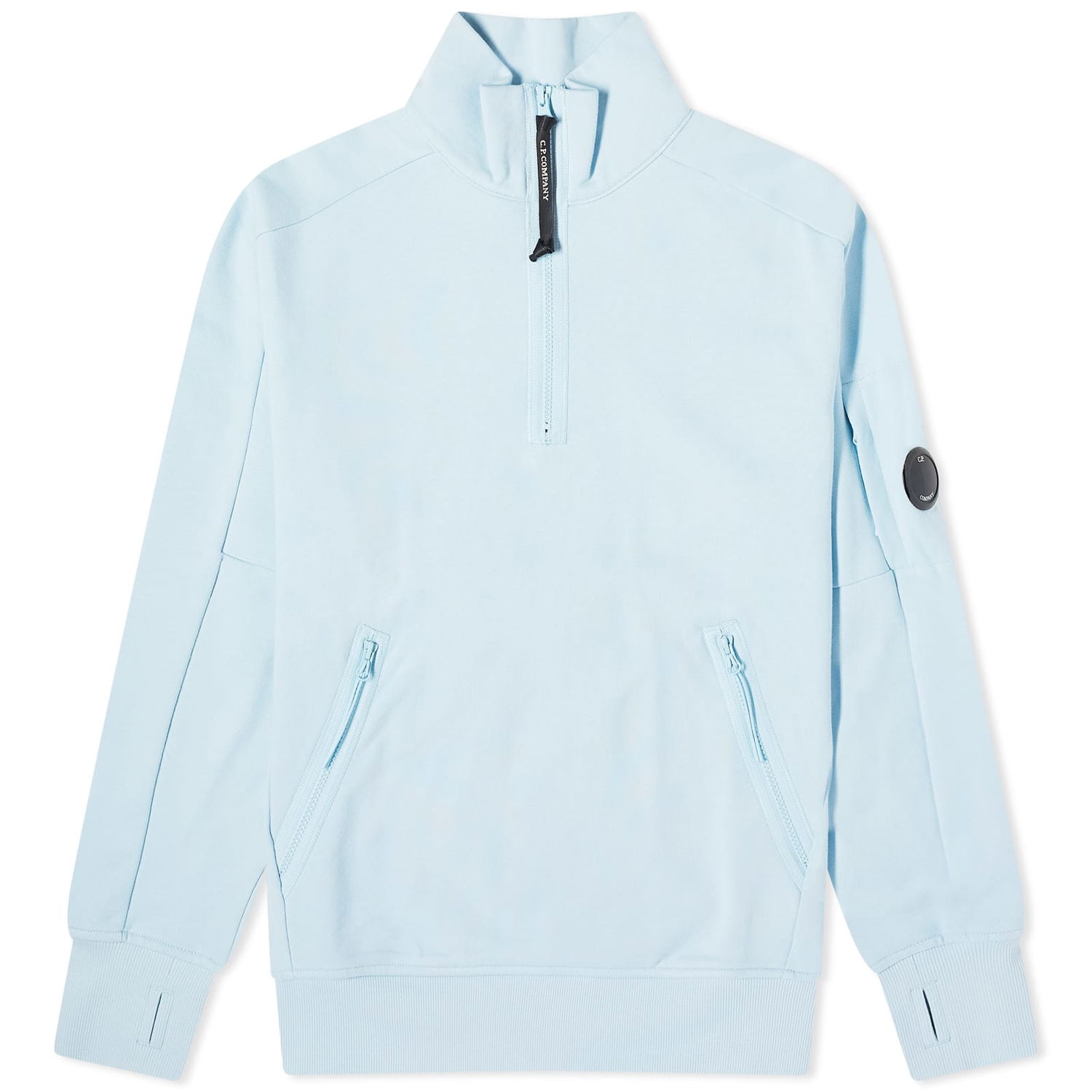 Sveter C.P. Company Diagonal Raised Fleece Crewneck Modrá | CMSS081A-005086W-806, 0