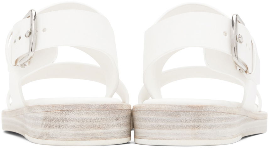 Šortky Ann Demeulemeester Ann Demeulemeester Lore Flat Sandals Biela | 2201-W-S01-390-001, 1