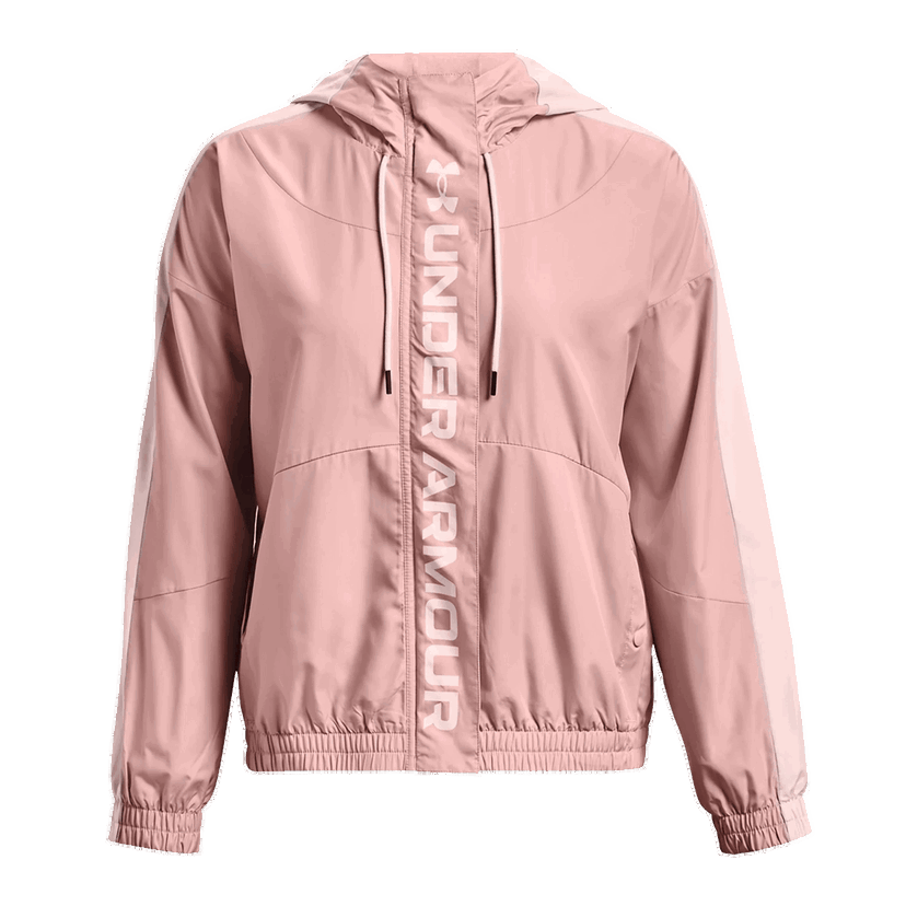 Vetrovka Under Armour RUSH Woven Full-Zip Hooded Jacket Ružová | 1369845-676
