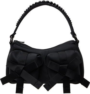Kabelka Simone Rocha Simone Rocha Beaded Utility Bow Pochette Bag Čierna | BAG176B 0761, 0