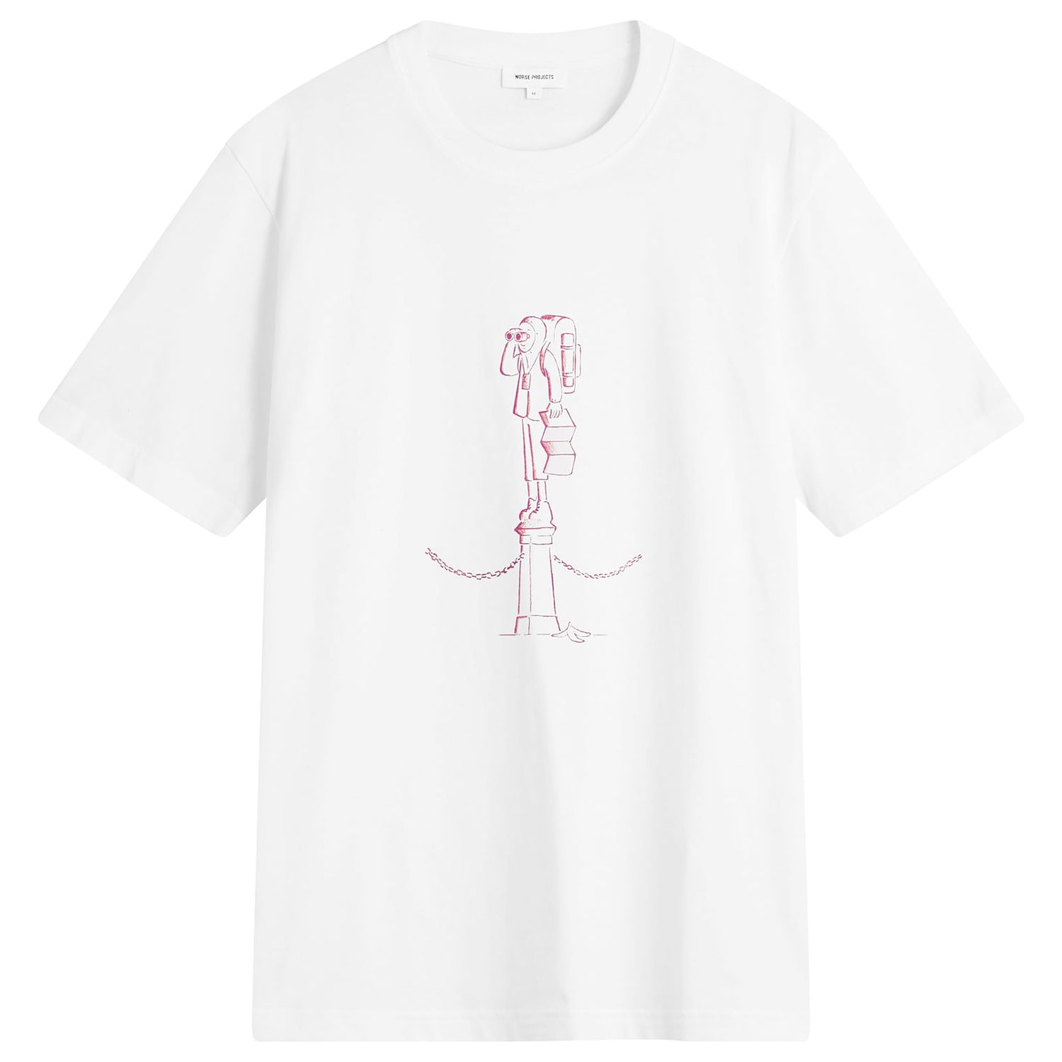 Tričko NORSE PROJECTS Daniel Frost Map Master Print T-shirt Biela | N01-0697-0001, 1