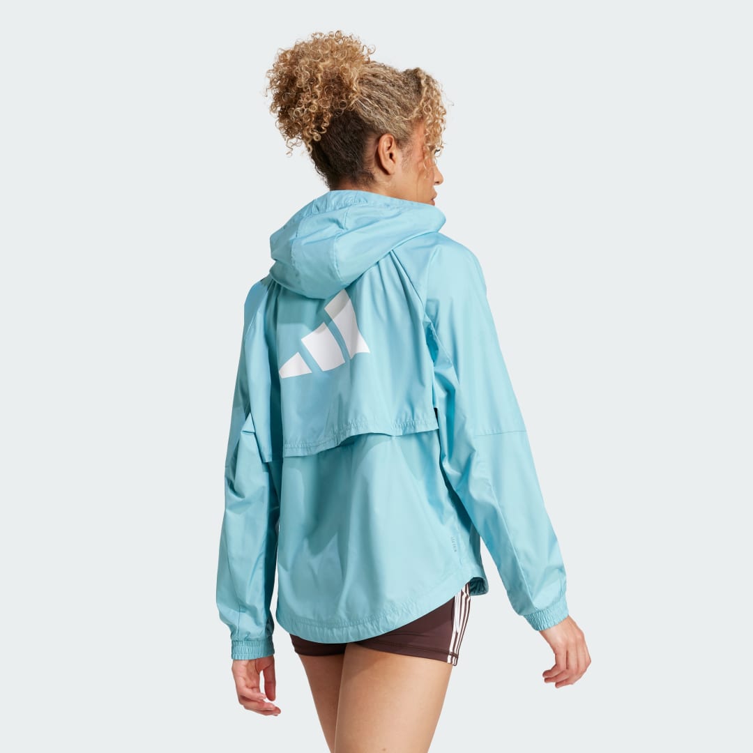 Vetrovka adidas Performance WIND.RDY Hyperglam Tyrkysová | IX3215, 1