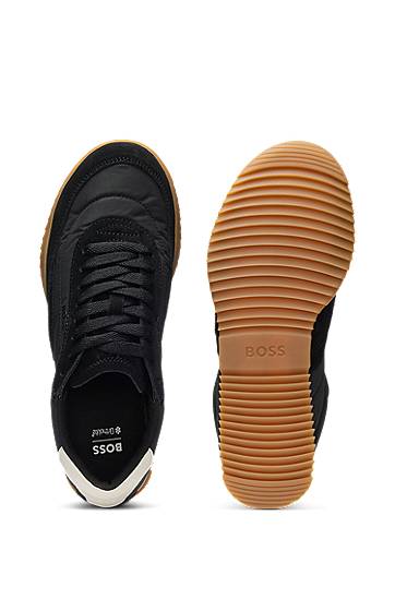 Oblečenie a doplnky BOSS Fabric and Suede Low-Tops Čierna | 50542185, 1