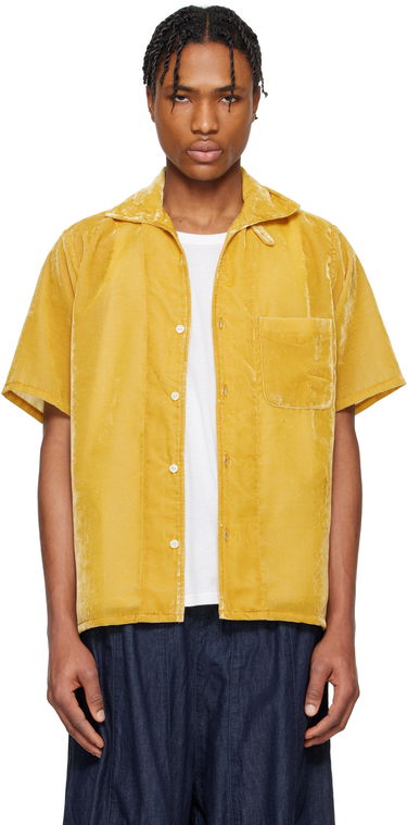 Košeľa Needles NEEDLES Italian Collar Velvet Shirt Žltá | QV302, 0