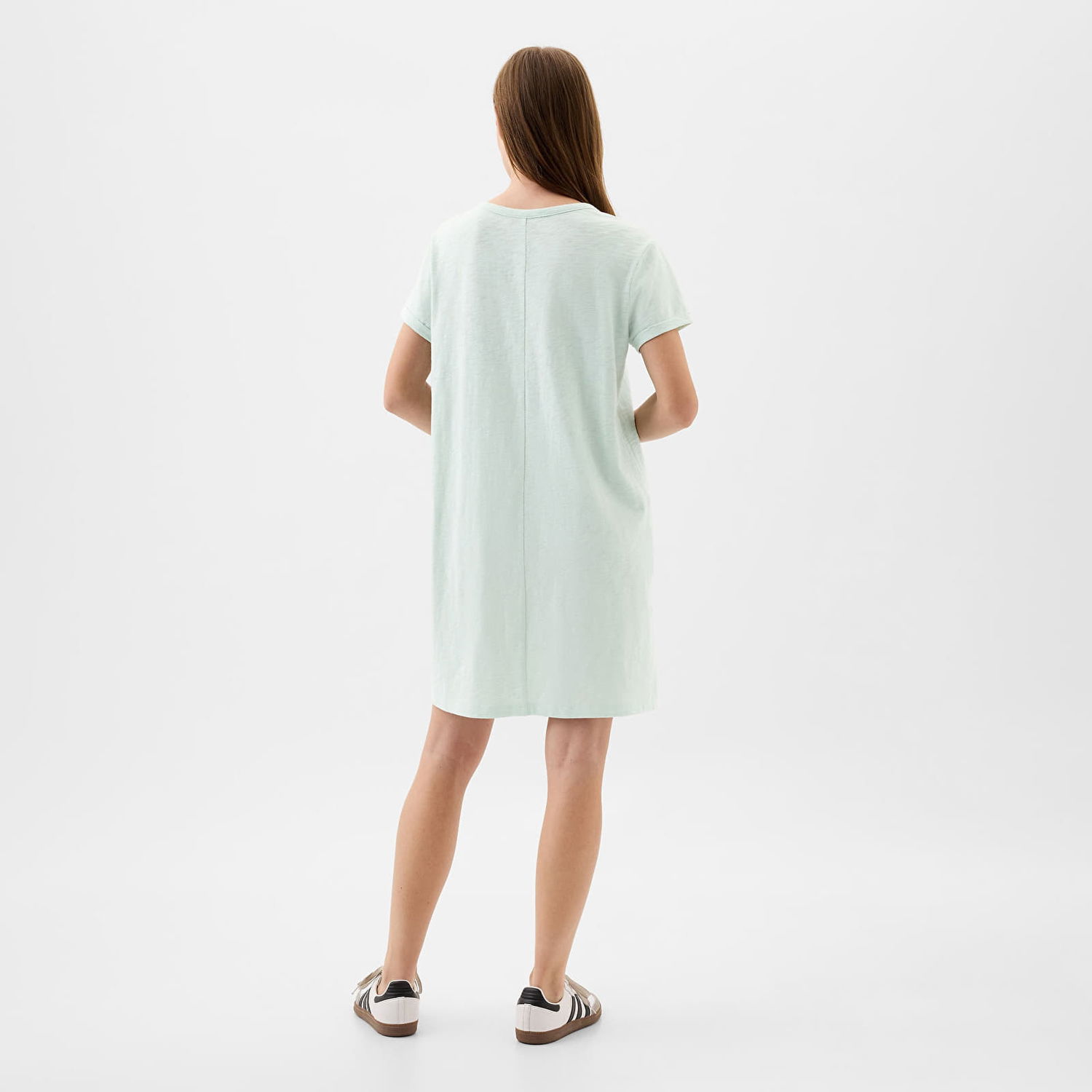 Šaty GAP Dresses Logo Dress Soft Mint Green Shine Zelené | 885593-00, 1
