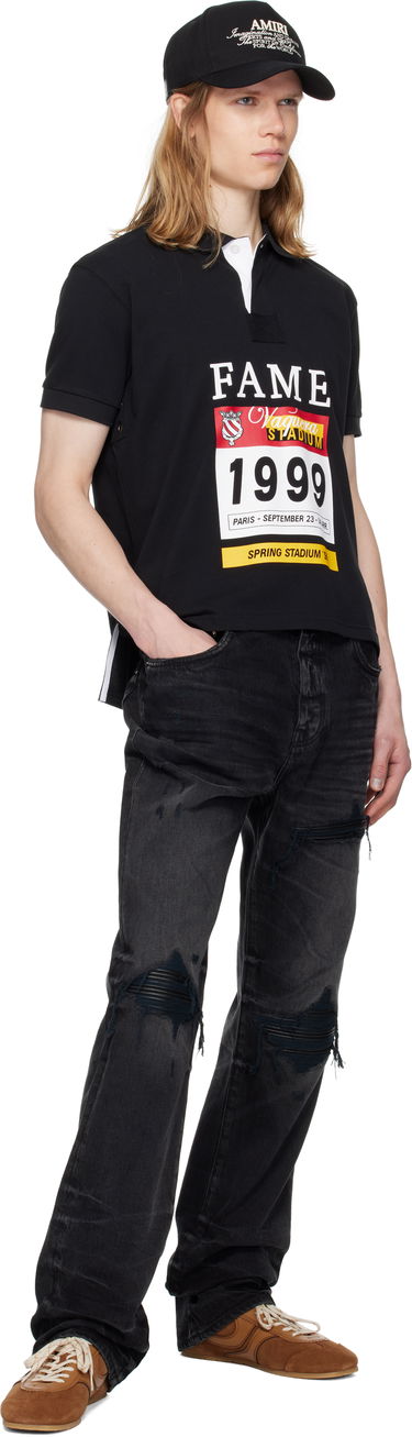 Džínsy AMIRI AMIRI Leather Straight MX1 Jeans Čierna | AMDNGH1086, 3