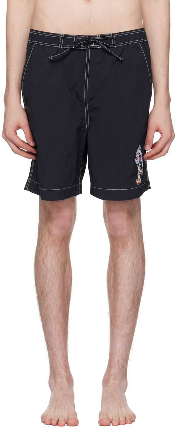 Embroidered Swim Shorts