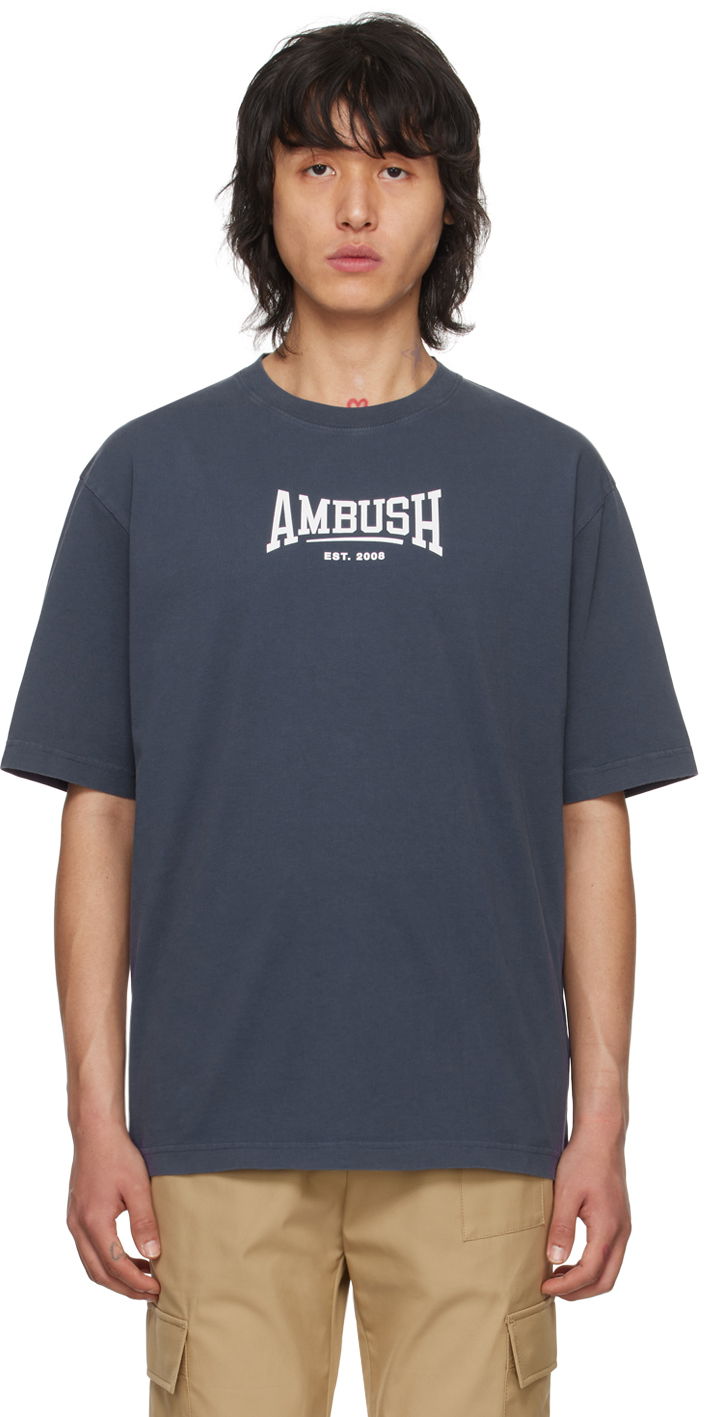 Tričko Ambush Printed T-Shirt Navy | BMAA006S24JER0014501, 0