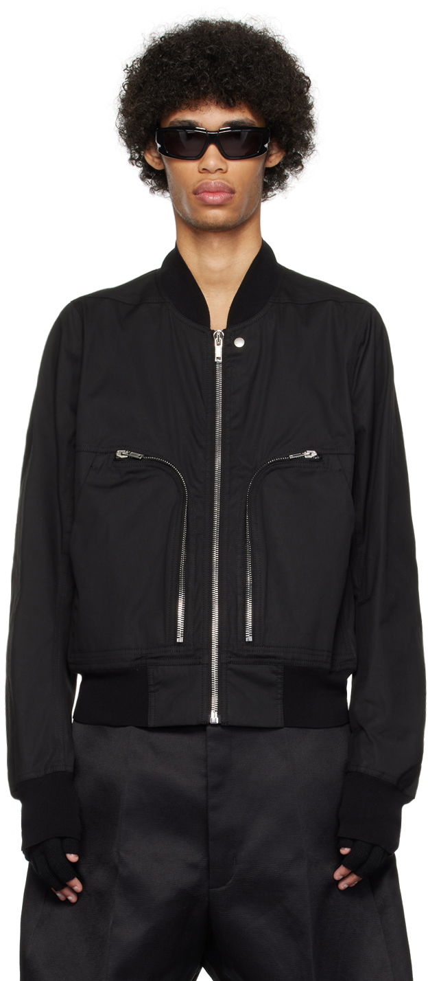 Bomber bunda Rick Owens Bauhaus Bomber Jacket Čierna | RU01D3791 TE, 0