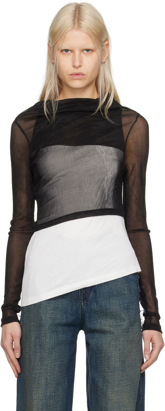 Tričko Maison Margiela MM6 Asymmetric T-Shirt Šedá | S52NC0330 STJ403, 0