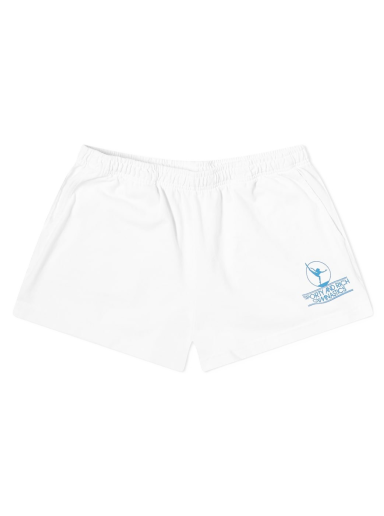 Šortky Sporty & Rich Gymnastics Disco Short Biela | SH484WH