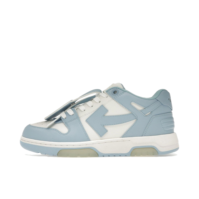 Tenisky a topánky Off-White OOO Low Out Of Office Calf Leather White Light Blue Modrá | OMIA189S21LEA0010140 / OMIA189C99LEA0010140