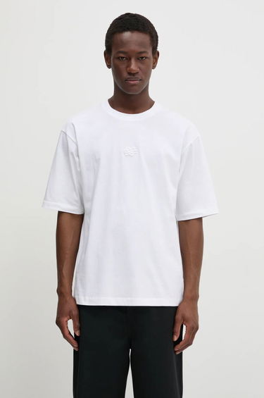 Tričko Filling Pieces Filling Pieces Boxy Embroidered T-Shirt Biela | 74413791901, 0