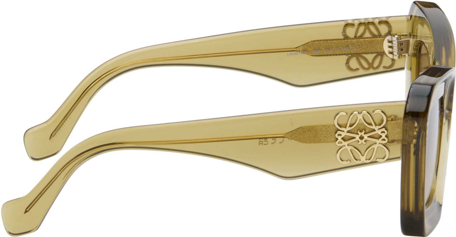 Slnečné okuliare Loewe Anagram Squared Cat-Eye Sunglasses Žltá | LW40145I@5296F 840126865851, 1