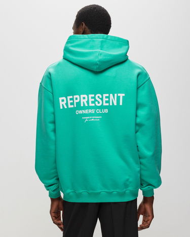 Mikina Represent Clo Represent EXCLUSIVE BSTN X REPRESENT OWNERS CLUB HOODIE Tyrkysová | MH4004-449, 1