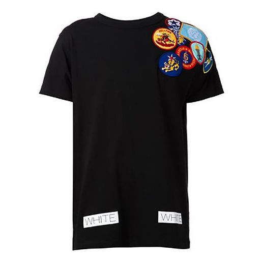 Tričko Off-White Embroidered Patch T-Shirt Čierna | CM10082405
