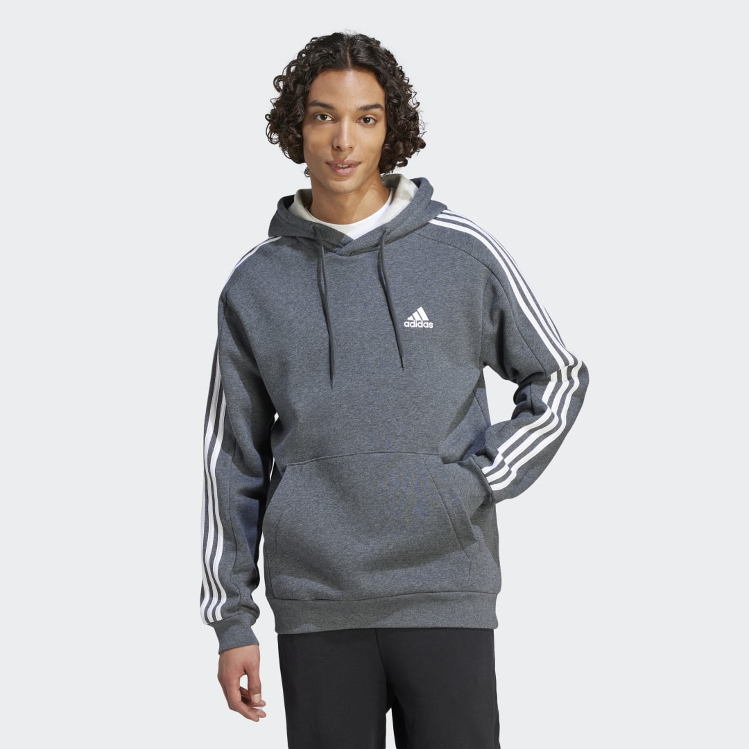 Mikina adidas Originals Essentials Fleece 3-Stripes Šedá | IJ6475, 1