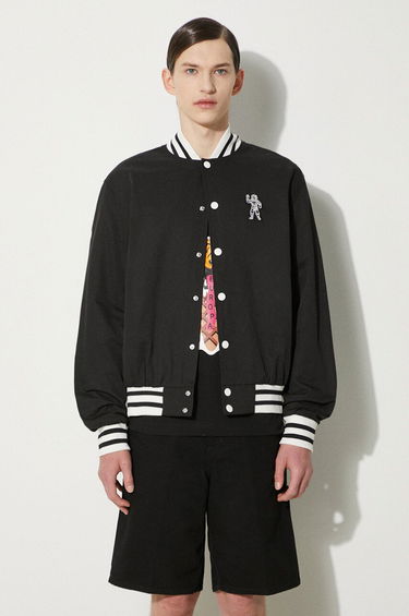 Bomber bunda BILLIONAIRE BOYS CLUB Billionaire Boys Club Arch Logo Lightweight Varsity Bomber Jacket Čierna | B24201, 3