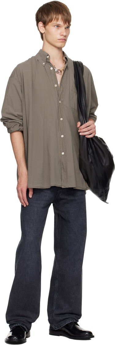 Košeľa OUR LEGACY Our Legacy Borrowed Button-Down Shirt Zelené | M4252BC, 3