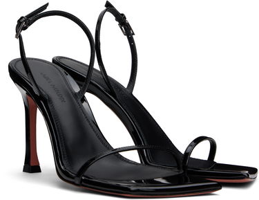 Starostlivosť o obuv Amina Muaddi Amina Muaddi Maya Slingback Heeled Sandals Čierna | MAYA SLINGBACK PATENT, 3