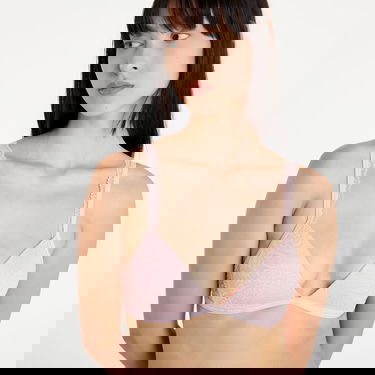 Podprsenka CALVIN KLEIN Triangle Bra Ružová | QF6199E TH4, 1