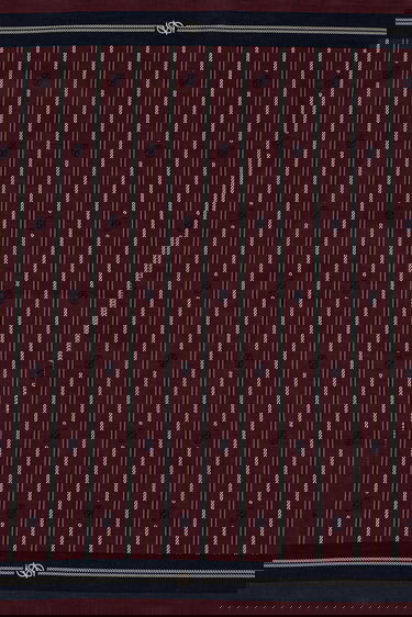 Šál Drôle de Monsieur Drôle de Monsieur Le Foulard Rayure Monogramme Pocket Square Vínová | I.BA021.CO128, 1