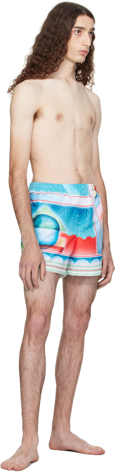 Plavky Casablanca Casablanca Galaxy Court Swim Shorts Rôznofarebný | MPF25-TR-032-02, 3
