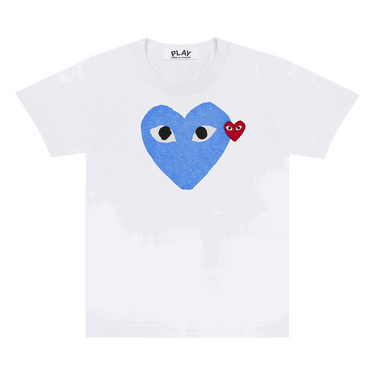 Tričko Comme des Garçons PLAY Red Emblem Heart T-Shirt Biela | AZ T106 051 2, 0