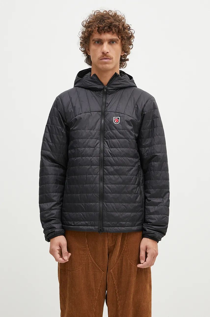Prešívaná bunda FJÄLLRÄVEN Expedition X-Latt Hoodie Puffer Jacket Čierna | F12500157.550, 0