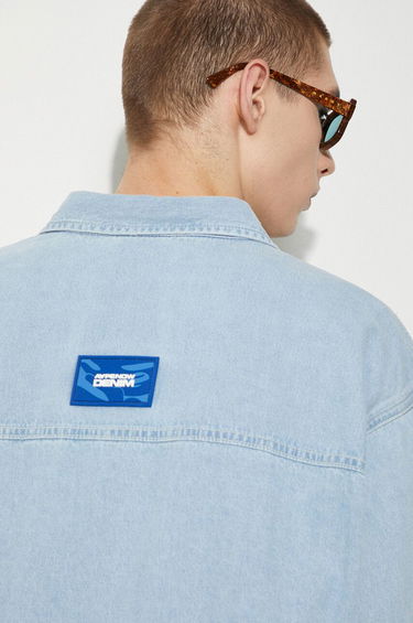Košeľa AAPE by A Bathing Ape AAPE Regular Fit Denim Shirt Modrá | AAPSTM8472XXM, 4