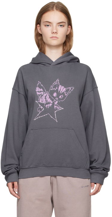 Mikina We11done We11done Monster Fitted Hoodie Šedá | WD-TH2-24-832-U-CH, 0